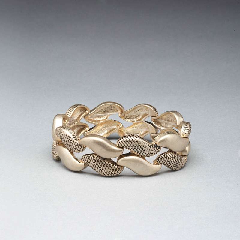 Worn Gold Stretch Bracelet image number null