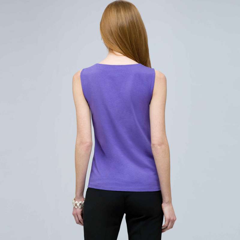 Drape Neck Tank with Buckles. image number null