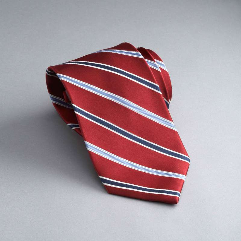 Striped Silk Tie image number null
