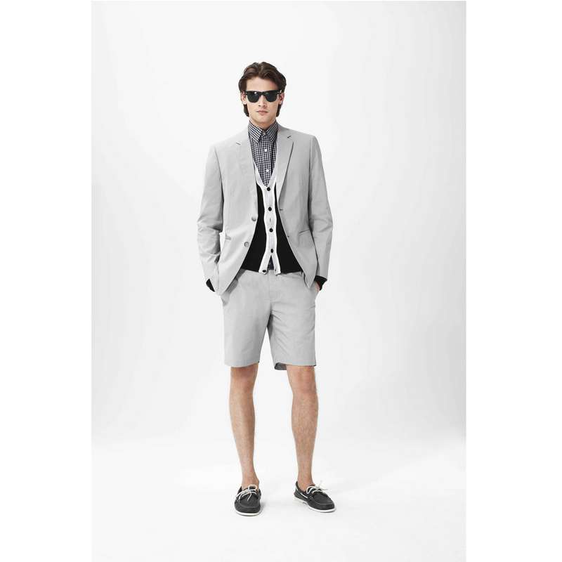 Straight Fit Shorts With Button Closure image number null