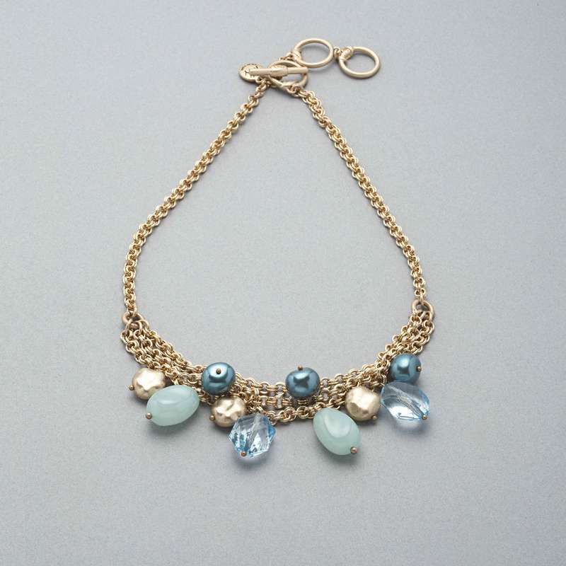 3 Strand Drop Necklace image number null