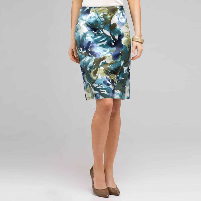 Floral Pencil Skirt image number null